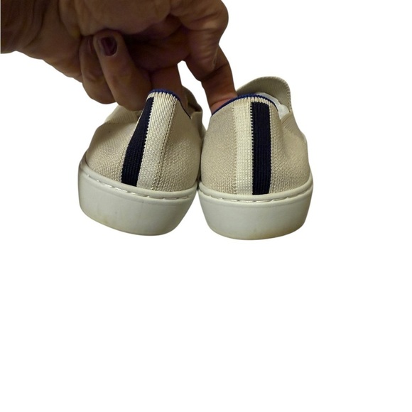 ROTHY\'S Tan Slip-On Shoes cream color in great conditions very clean. main image 2